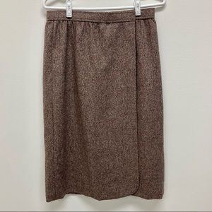 Oscar de la Renta vintage size 14 soft tweed skirt